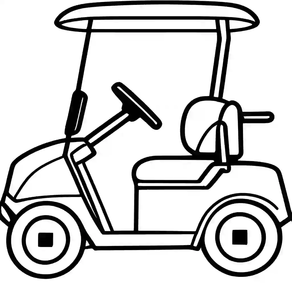 Golf Cart coloring pages